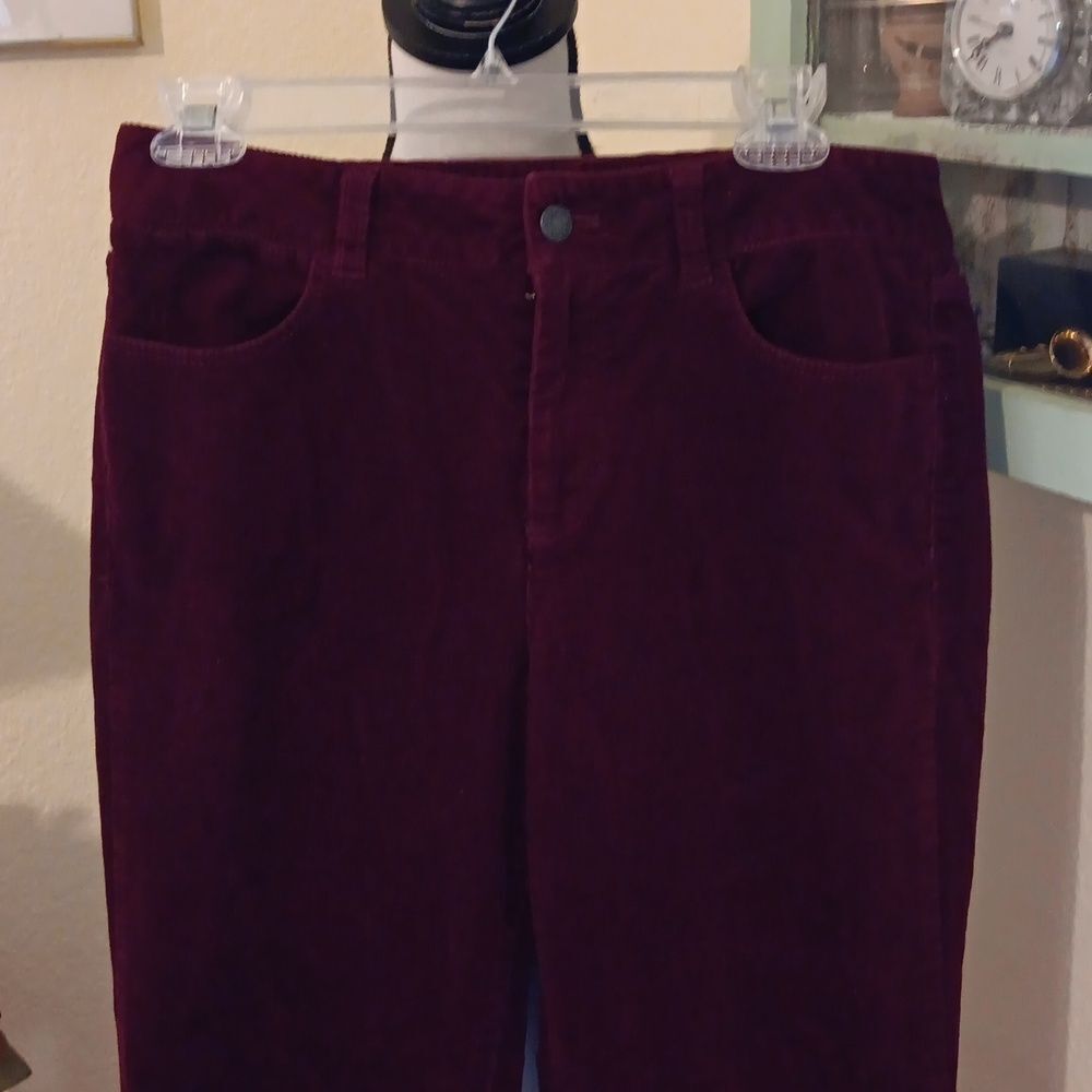 Talbots Heritage Burgundy Corduroy Pants - Picture 2 of 9